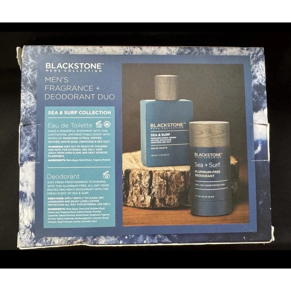 Blackstone Grooming Sea & Surf Collection Men's Fragrance New Unopened